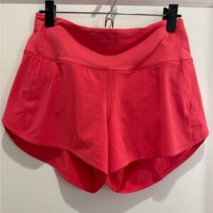 lululemon Speed Up Shorts 4”, Sonic Pink